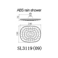 2021 новый стиль ABS Chrom Rain Fixed Head Head